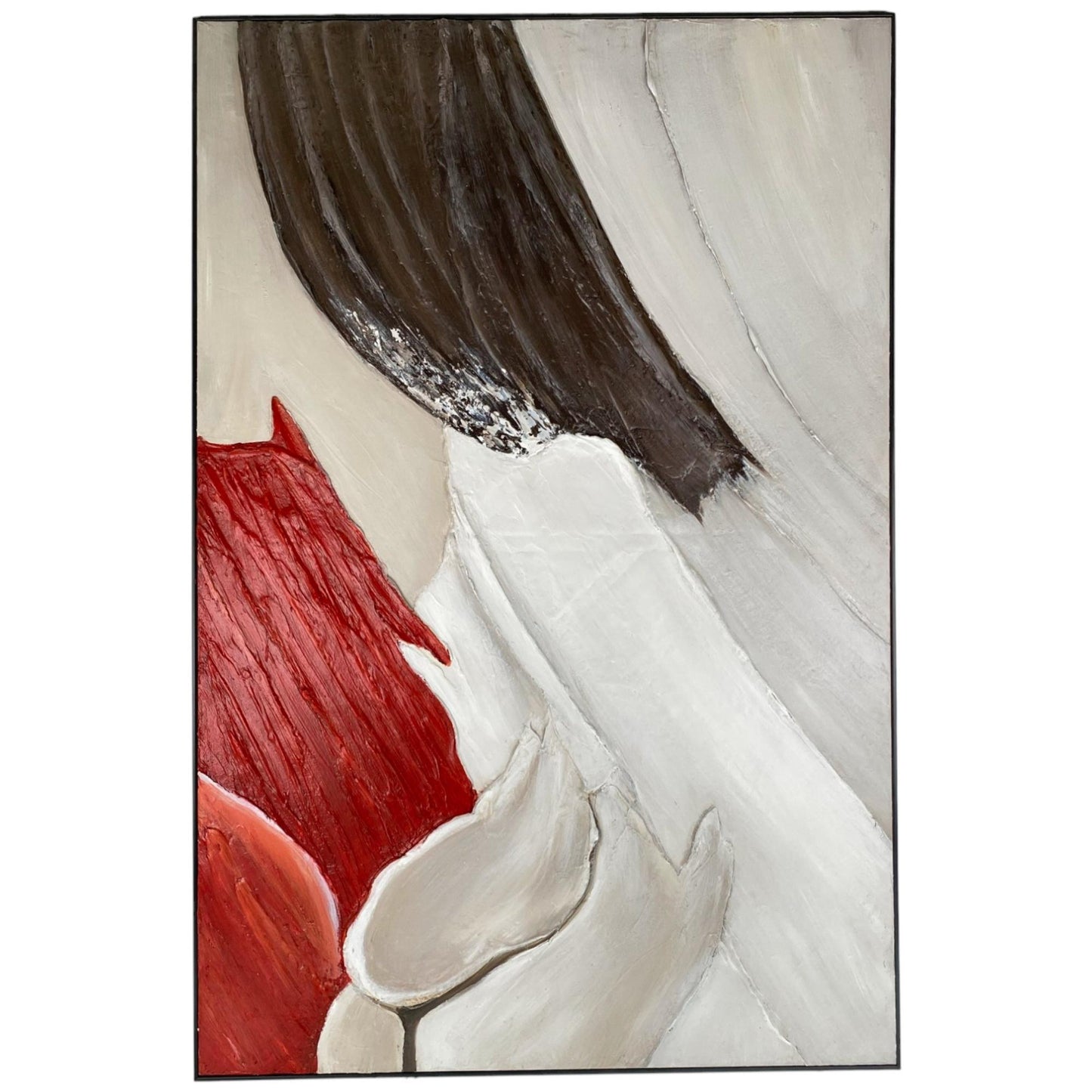 CUADRO ABSTRACTO ROJO 120X180X5CM