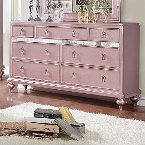 GAVETERO MADERA ROSE GOLD