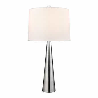 LAMPARA PLATEADA METAL