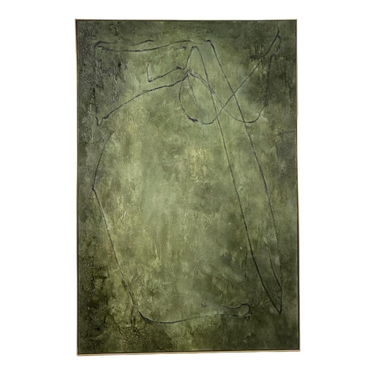 CUADRO VERDE/NEGRO ABSTRACTO
