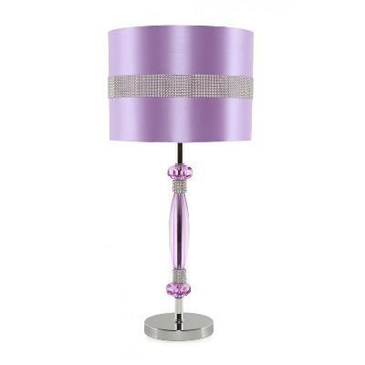 LAMPARA DE MESA MORADA GLAM