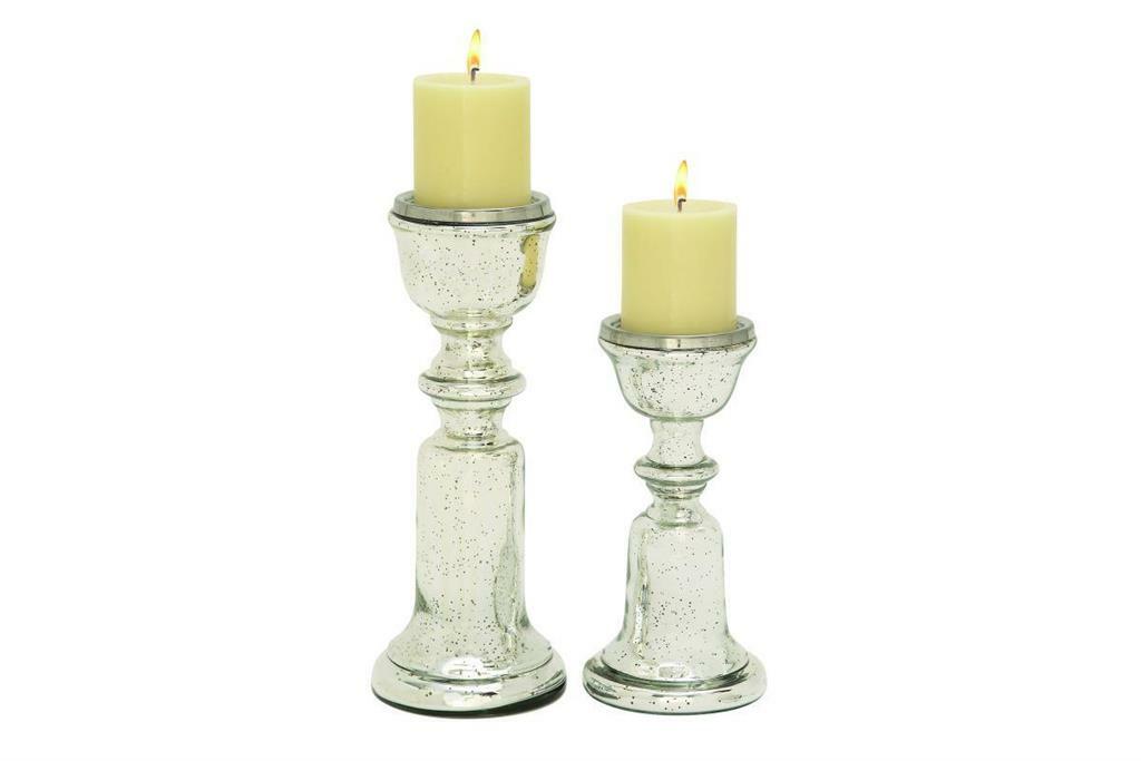 CANDELABROS 2PZS TRADICIONAL VIDRIO