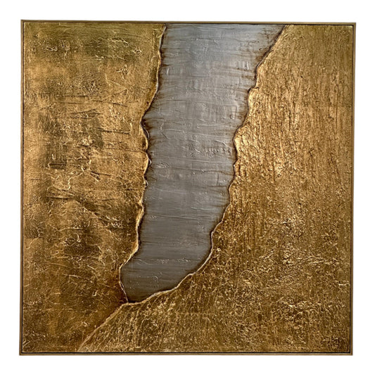 CUADRO GRIETA GOLD/SILVER