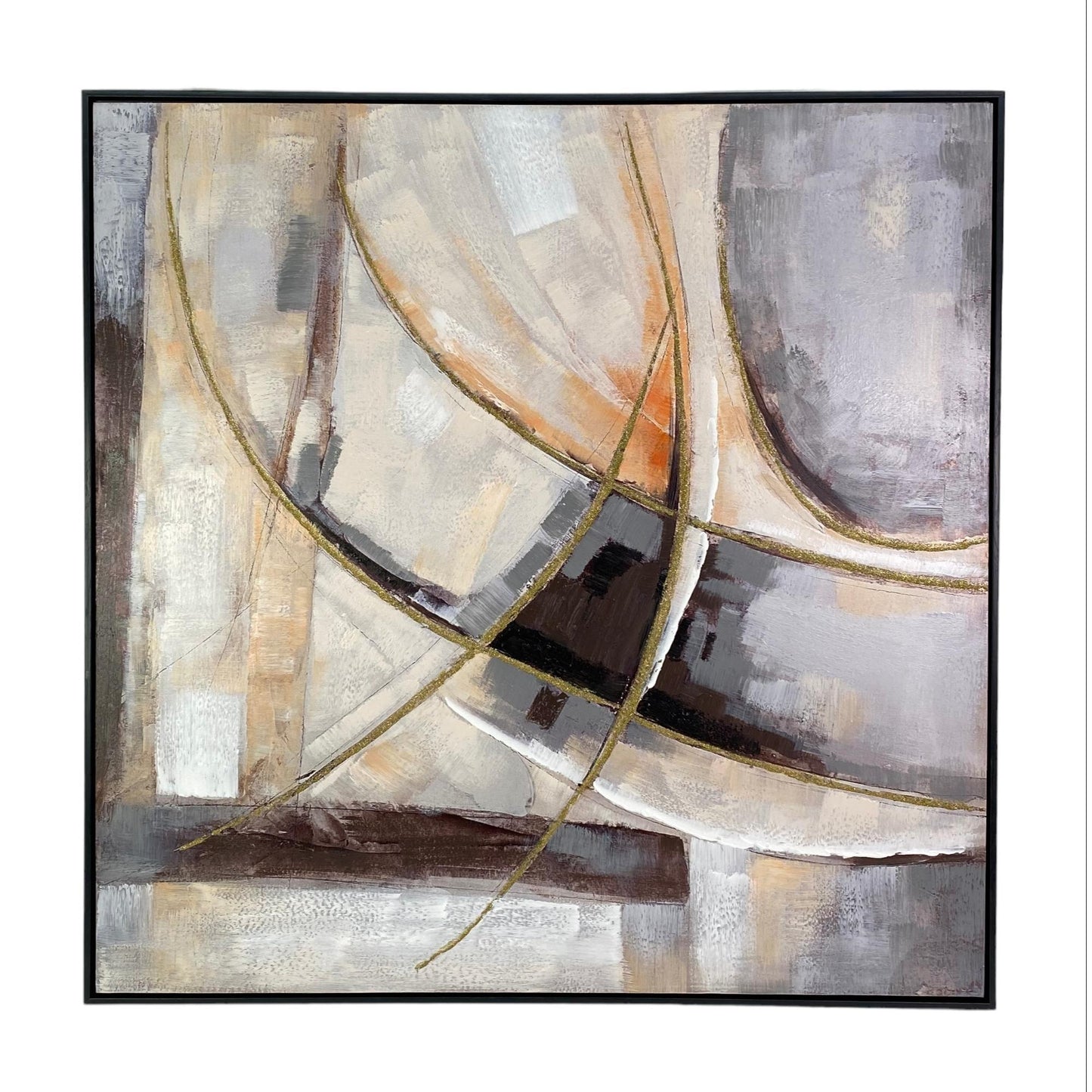 CUADRO LINEAS GOLD/NEGRO
