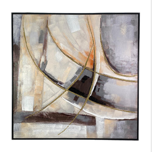 CUADRO LINEAS GOLD/NEGRO