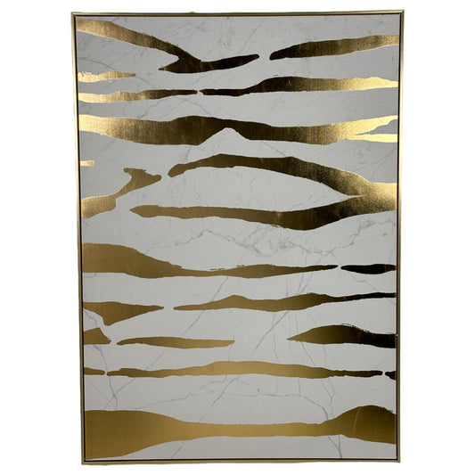 CUADRO ABSTRACTO LINEAS GOLD