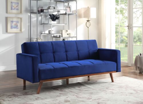 SOFA CAMA TANITHA AZUL VELVET