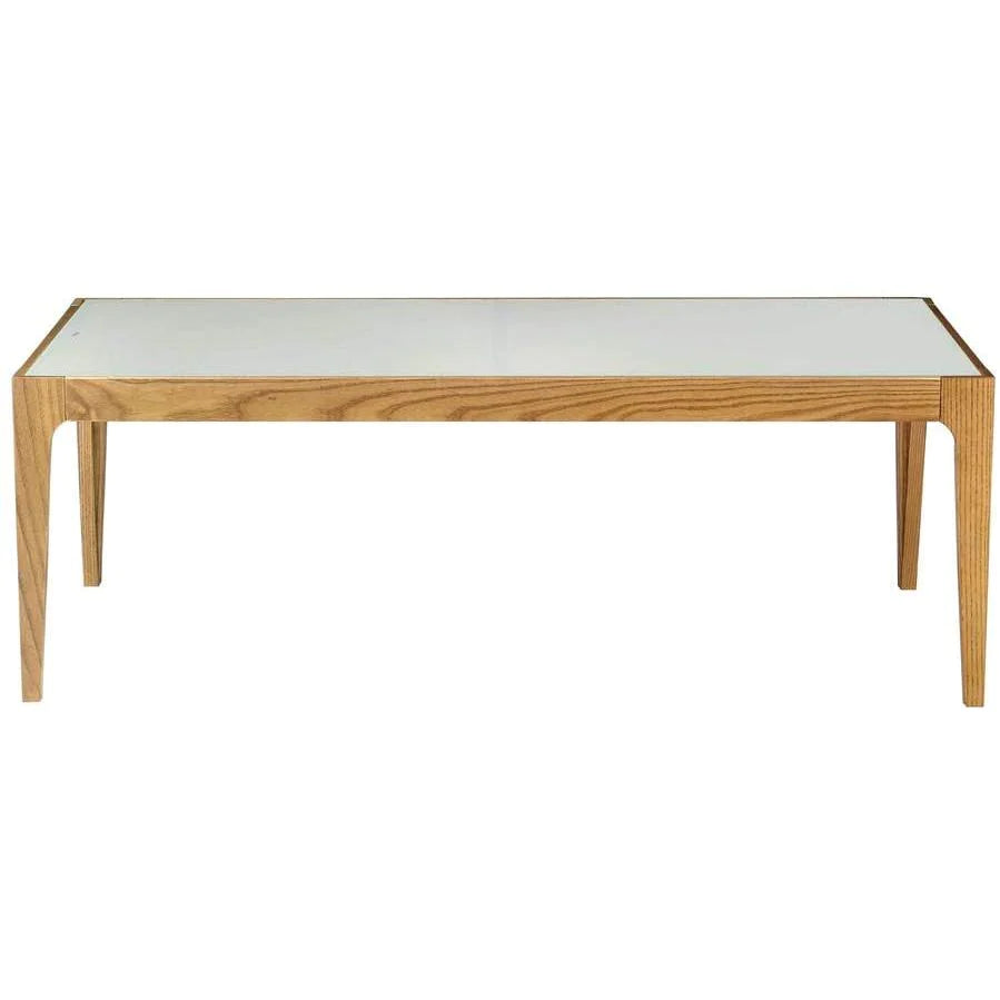 MESA DE CENTRO MADERA/BLANCA