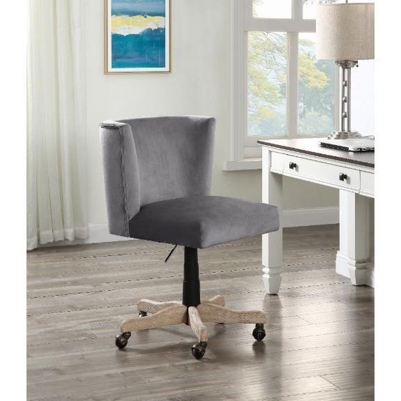 SILLA CLIASCA GRIS TELA VELVET