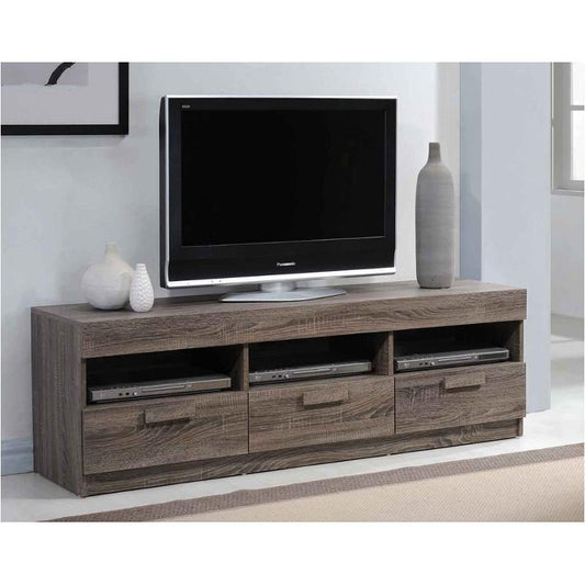 MUEBLE DE TV ALVIN 3 GAVETAS MADERA ROBLE