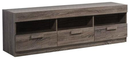 MUEBLE DE TV ALVIN 3 GAVETAS MADERA ROBLE