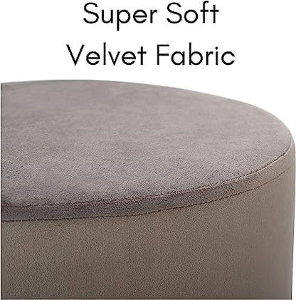 OTTOMAN VELVET GRIS