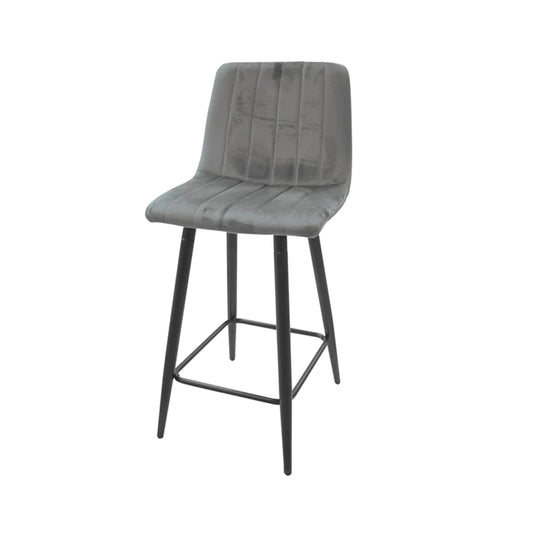 SILLA DESAYUNADOR GRIS VELVET