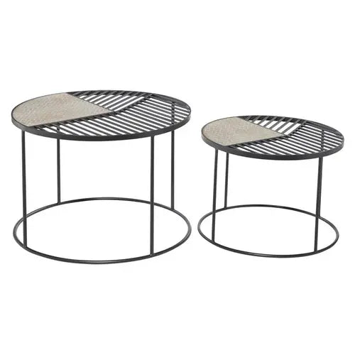 MESAS NIDO METAL/MADERA 2P