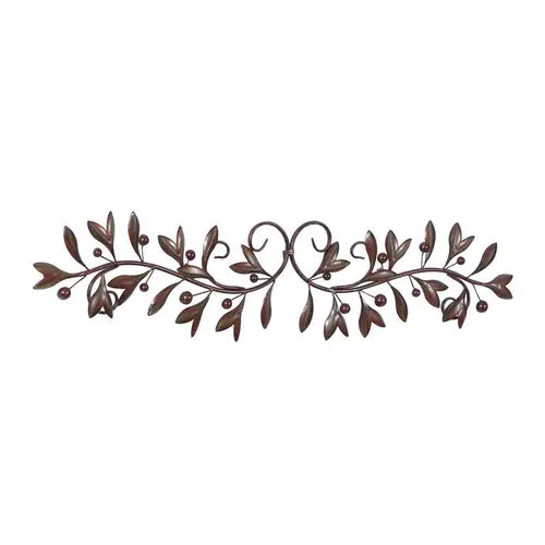 DECORACION DE PARED FLORES BRONCE