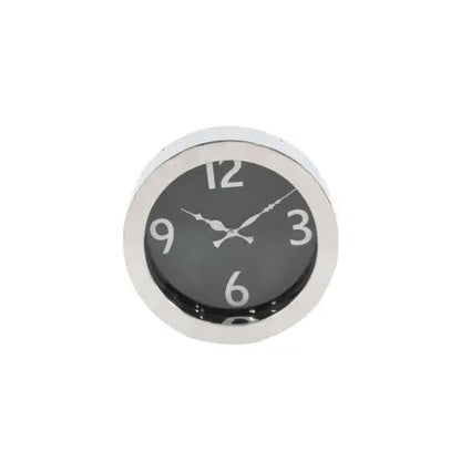 RELOJ MODERNO NEGRO/PLATEADO