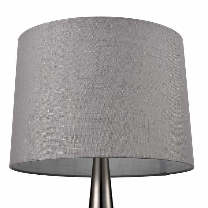 LAMPARA GRIS METAL