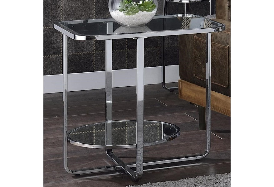 MESA DE ESQUINA LIDDELL ESPEJADA